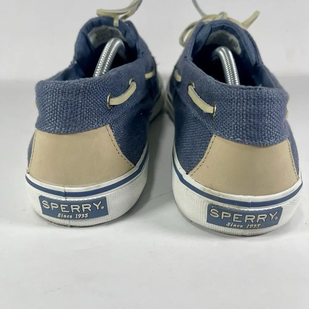 Sperry Top-Sider Men's Blue Canvas Boat Shoes - Size 11.5